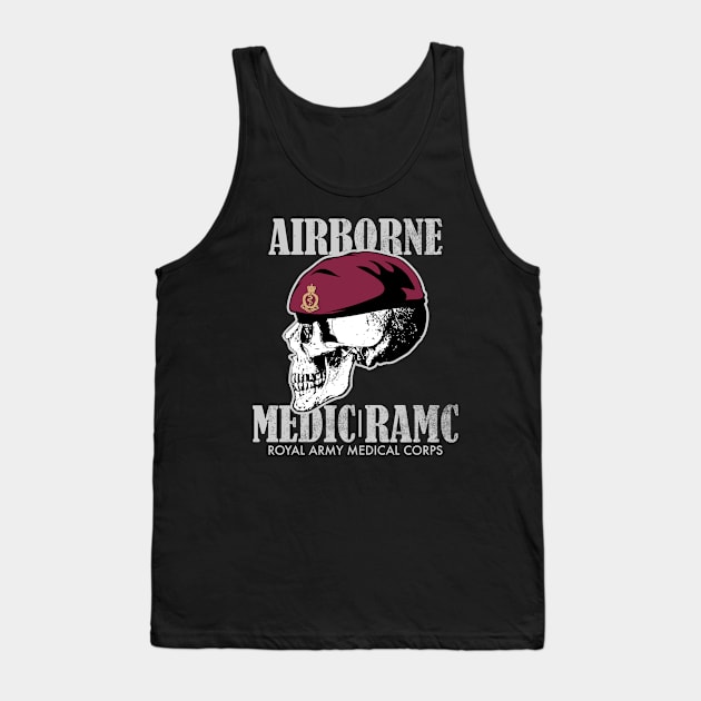 Airborne Medic (distressed) Tank Top by TCP